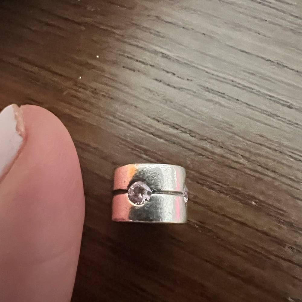Pandora charm pink CZ